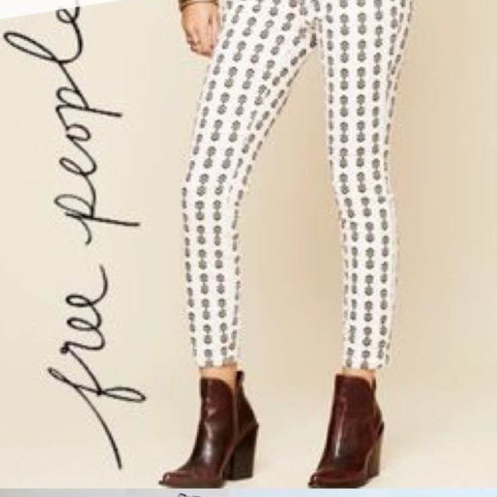 Free People Printed Jeans